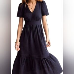 Boden Navy Midi Dress